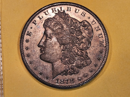 ** KEY DATE ** 1878-CC Morgan Dollar in About Uncirculated Plus