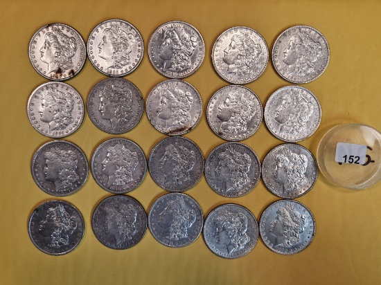 ** FULL ROLL ** Twenty Morgan Silver Dollars