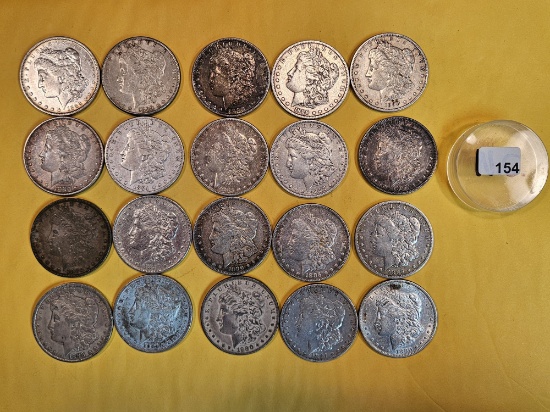 ** FULL ROLL ** Twenty Morgan Silver Dollars