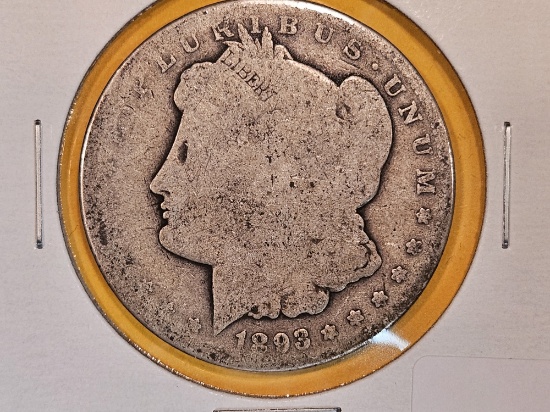 ** KEY DATE ** 1893-CC Morgan Dollar