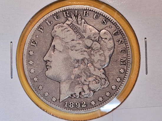 ** KEY DATE ** 1892-CC Morgan Dollar in Very Good