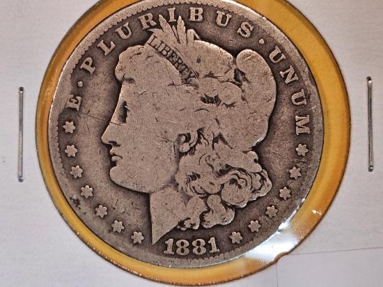 ** KEY DATE ** 1881-CC Morgan Dollar in Good