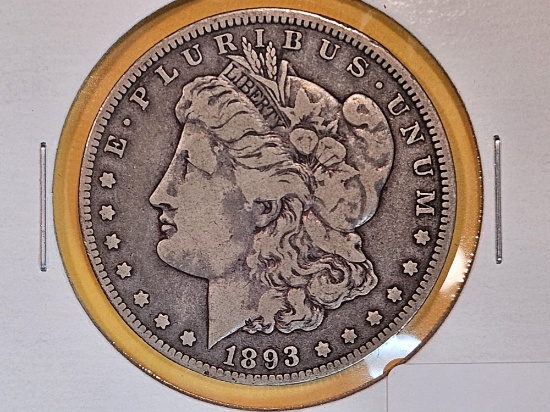 ** KEY DATE ** 1893-O Morgan Dollar in Very Fine