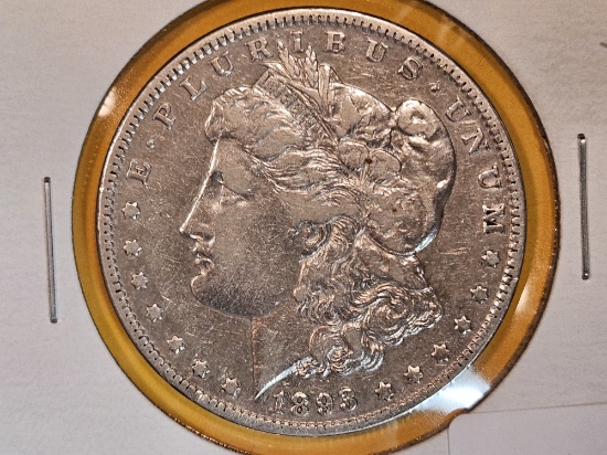 ** KEY DATE ** 1893 Morgan Dollar in Very Fine -  Details