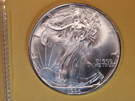 Semi-Key GEM Brilliant Uncirculated 1994 American Silver Eagle
