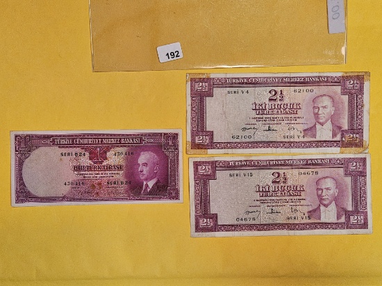 Three notes from Turkey