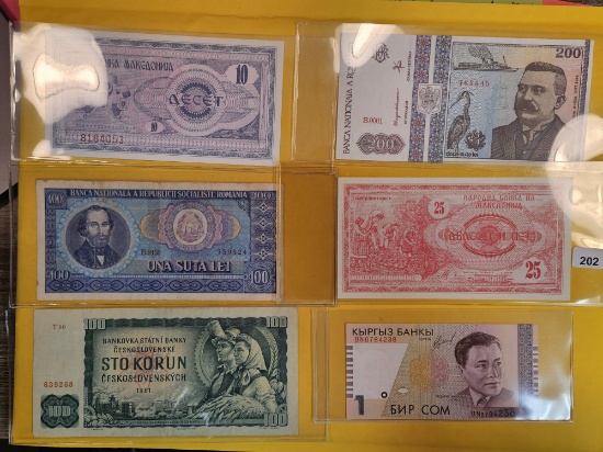 Six nice Eastern European notes