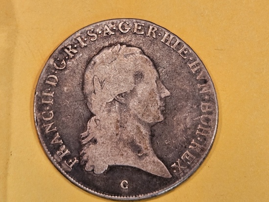 1797-C Austrian Netherlands 1/2 Kronenthaler
