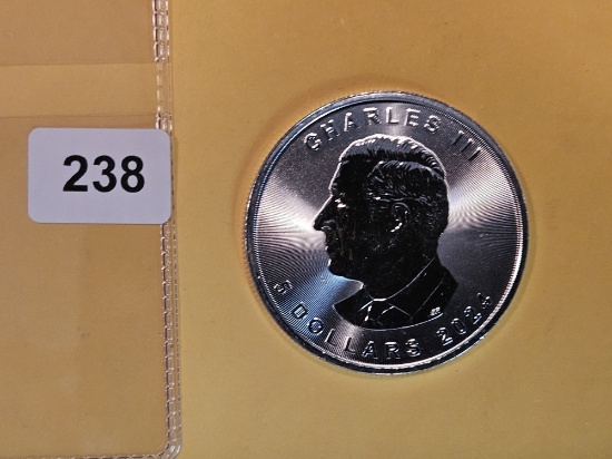GEM Brilliant Uncirculated 2024 Canada Silver 5 dollars