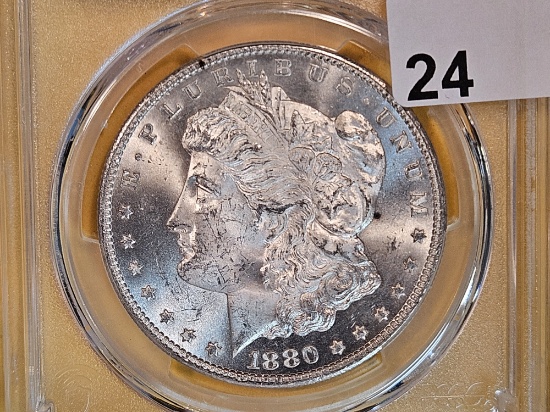* KEY VARIETY! PCGS 1880/9-S Morgan Dollar in Mint State 64