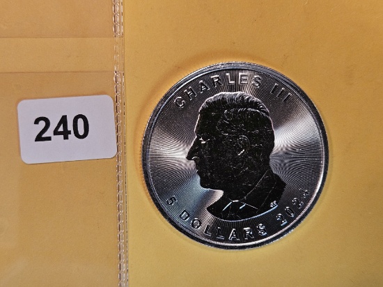 GEM Brilliant Uncirculated 2024 Canada Silver 5 dollars