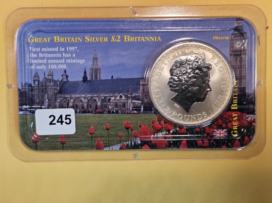 GEM Brilliant Uncirculated 2000 Great Britain Silver Two Pounds