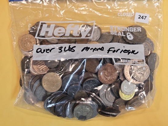Over THREE Pounds of mixed World Coins