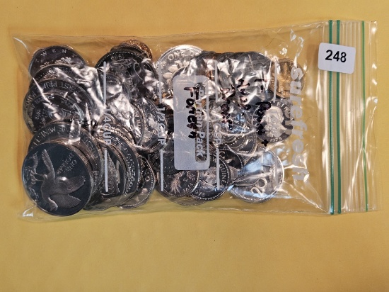Little over ONE Pound of mixed World Proof Coins