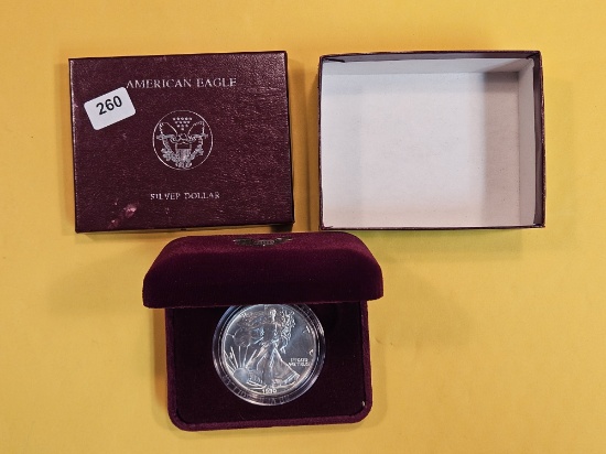 GEM Brilliant Uncirculated 1990 American Silver Eagle