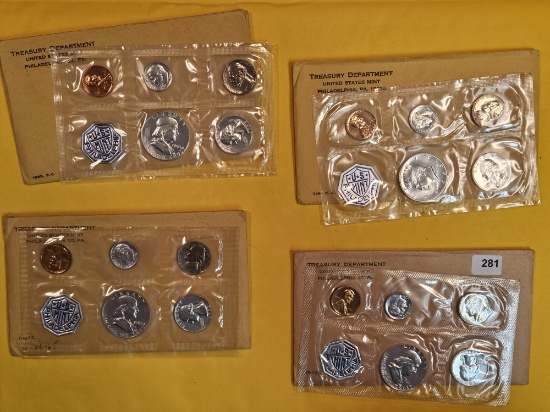 Four US SILVER Proof Sets in OGP