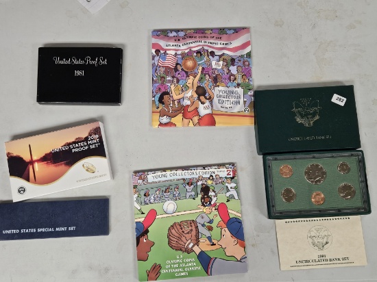 Six mixed US Mint Sets