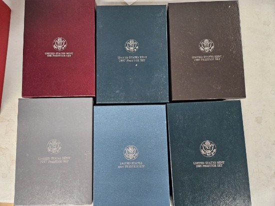 Six Mixed US SILVER Prestige Sets