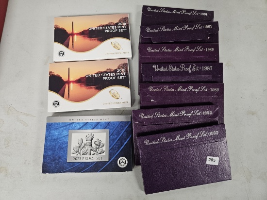 Ten Mixed US Proof Sets
