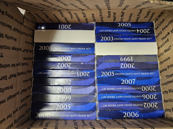 Twenty-Three mixed US Proof Sets