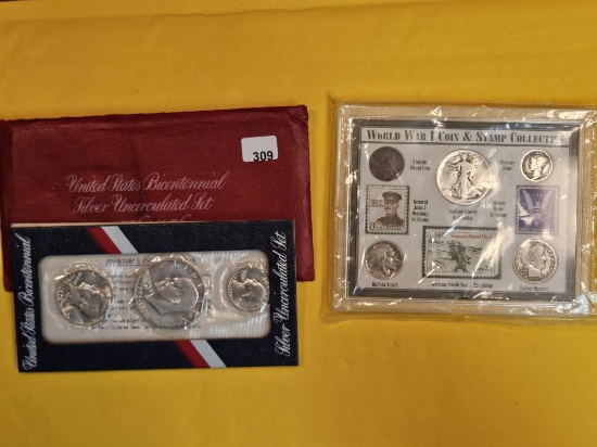Two more cool sets with silver coins