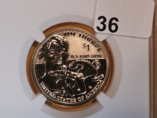 PERFECT! NGC 2018-S Sacagawea Dollar in Proof 70 REVERSE Proof