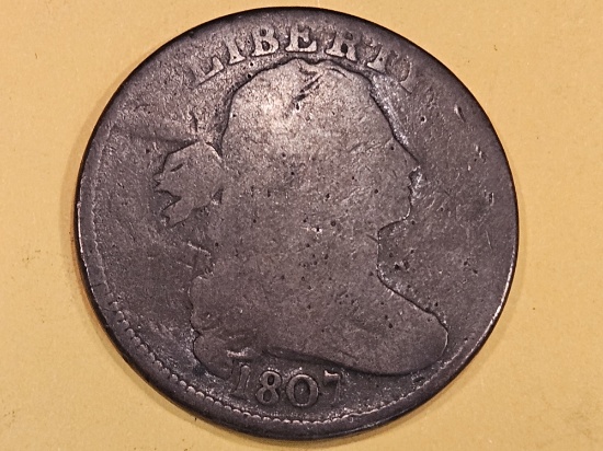 1807 Draped Bust Large Cent in Very Good