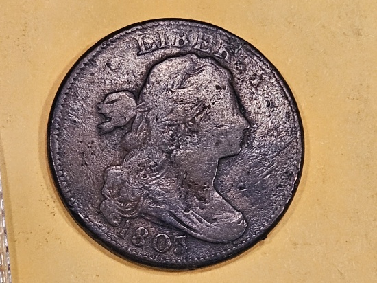 1803 Draped Bust Large Cent in Fine