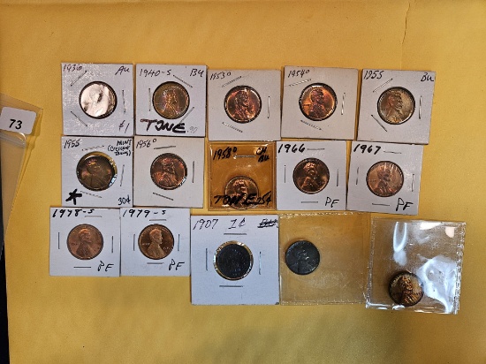 Fifteen Toned small cents