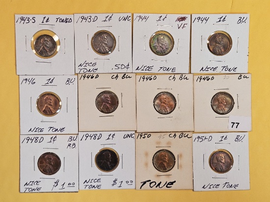 Twelve Toned Wheat cents