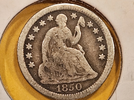1850-O Seated Liberty Half Dime
