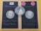 Three GEM Proof US Silver Dollars