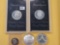 Five GEM Proof US Silver Dollars