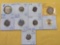 Nine Mixed World Coins
