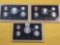 Three United States Mint Silver Proof Sets