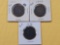 Three Circulated Large Cents