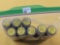 Eight Mixed Year Rolls of Circulated Wheat Cents. 40's and 50's