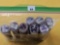 Eight Mixed Year Rolls of Circulated Lincoln Cents. 50's and 60's