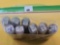 Eight Mixed Year Rolls of Circulated Lincoln Cents. 1970's