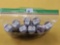 Eight Mixed Year Rolls of Lightly Circulated - Circulated  Lincoln Cents. 80's