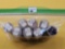 Eight Mixed Year Rolls of Lightly Circulated - Circulated  Lincoln Cents. 80's and 90's