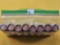 Eight Bank-Wrapped Rolls of Brilliant Uncirculated Lincoln Cents