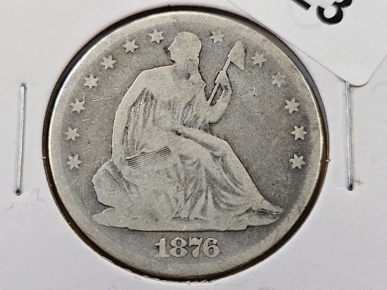 1876 Seated Liberty Half Dollar