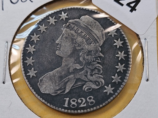 1828 Bust Silver Half Dollar
