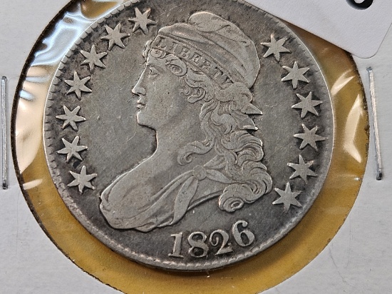 1826 Bust Silver Half Dollar