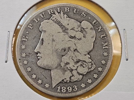 ** KEY DATE ** 1893-CC Morgan Silver Dollar
