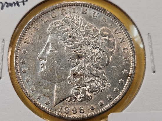 Variety! 1896 Morgan Silver Dollar with "Errant 8"