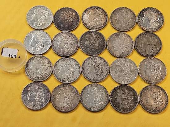 ** FULL ROLL ** Twenty Morgan Silver Dollars