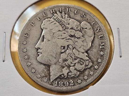 ** KEY DATE ** 1892-CC Morgan Silver Dollar