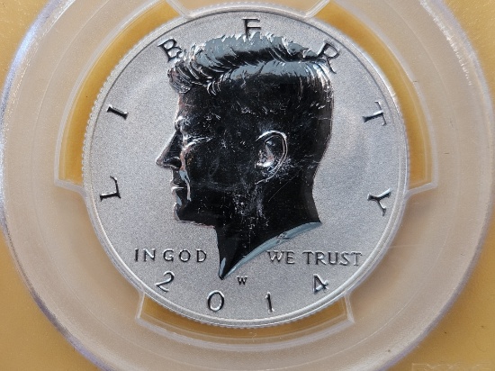 PERFECT! PCGS 2014-W Kennedy Silver Half Dollar in Proof-70 Reverse Proof